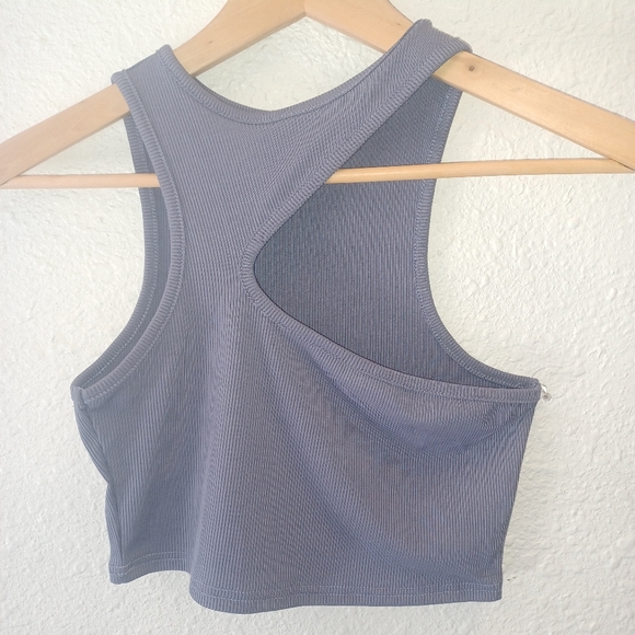 SHEIN ONE SHOULDER CROP TOP - Picture 2 of 6